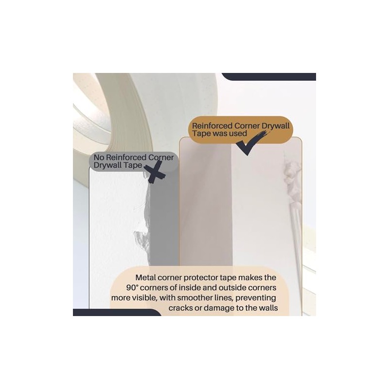 Drywall Corner Tape - 100 Ft Roll Reinforced Drywall Corner