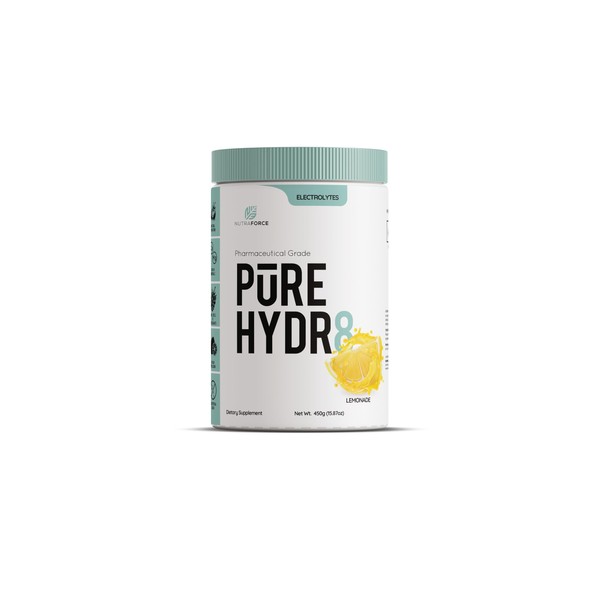 Pure Hydr8 Electrolyte Supplement, 15.9 oz, Lemonade