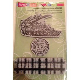 Toy Train Cling Unmounted Rubber Stamp Set (CRS6005)