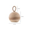 PEMAR Natural Wicker Door Stopper with Handle, Rustic Farmhouse Decorative