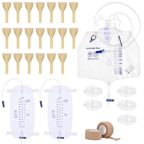 External Condom Catheters for Elderly Men Age 80, 20 Soft