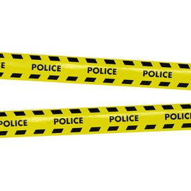 Boland 01416 – Police Barrier Tape, Size 15 m x 7.5 cm, Yellow/Black, Barrier Tape Police, Construction Site, Securing Crime Scene, Carnival, Theme Party