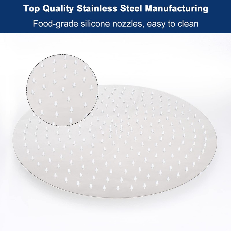 NearMoon Rain Shower Head, Ultra-Thin Design-Pressure Boosting, Awesome Some Experience,