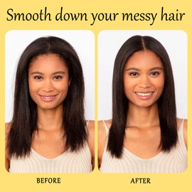 FUNAN Hair Mascara for Flyaways, 3-in-1 Hair Styling Cream with Taming Wand, No White Residue, Frizz Control & Edge Styling for Baby Hairs, Slick Back Hair Products for All Hair Types, 0.6 oz
