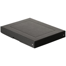 Original Falken PureBox Black Made in Germany 40 mm High DIN A4 Storage Box with Lid Made of Sturdy Recycled Cardboard Blue Angel Vegan Gift Box Transport Box Multi-Purpose Box