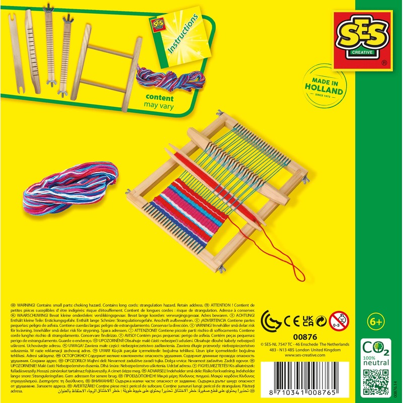 SES 00876 Weaving Loom, Multicolor