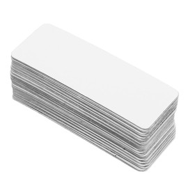 OSALADI 50pcs Reusable Magnetic Dry Erase Name Tags Blank Writable Labels for Classroom Office High Visibility Magnet Labeling for Whiteboard and Fridge Organization