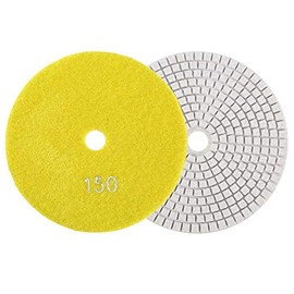 FTVOGUE 5'' inch 125mm Grinding Discs Wet Diamond Polishing Pads Sanding Sandpaper Wheels for Granite Concrete Marble (150)