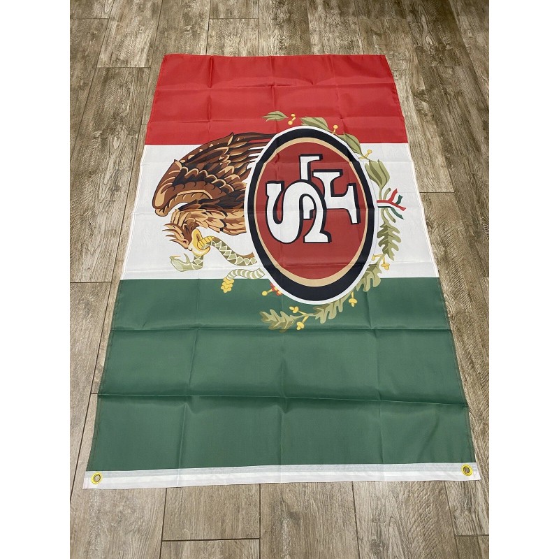 San Francisco 49ers Mexican Flag 3' x 5' Banner Quest