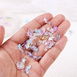 100Pcs Colorful Cute Mini Shiny Miniature Resin Goldfish Figurines,DIY Terrarium Crafts Ornament Accessories,Fairy Garden Accessories Ornament,Garden Sculptures and Statues,Outdoor Decor