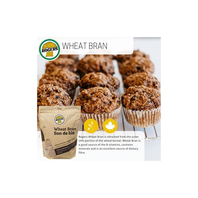 Rogers Wheat Bran 450g / Rogers Son de blé 450g