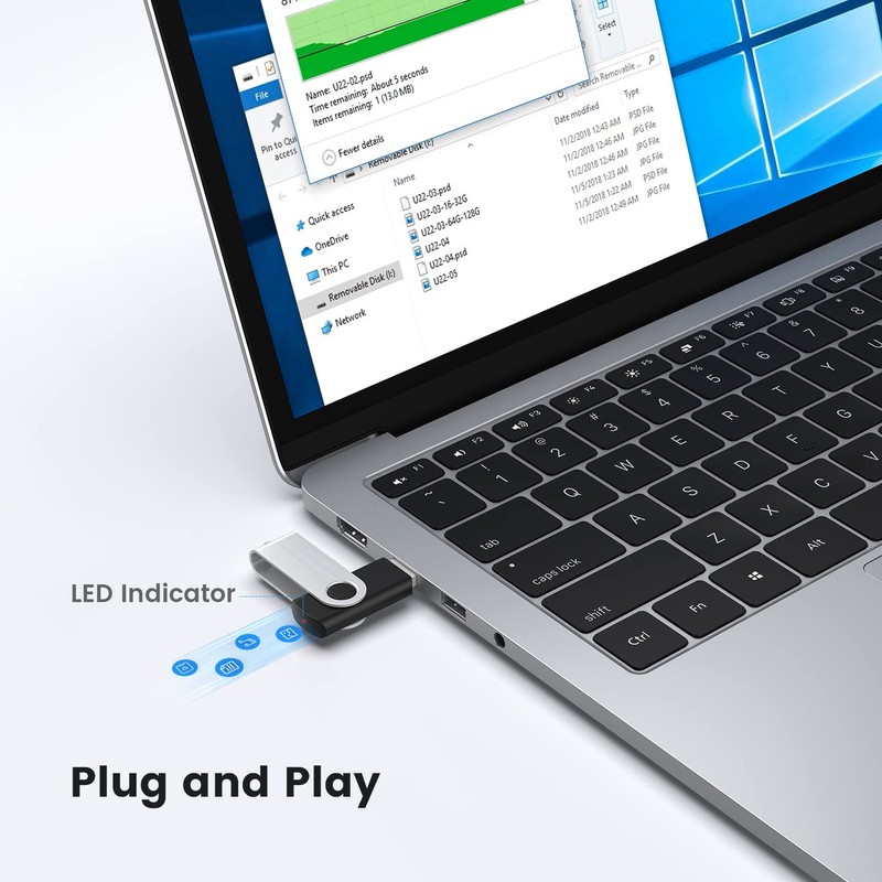 Kootion USB 3.0 Memory Stick, 3 Pieces