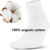Generic Unisex Quarter Socks Comfortable Breathable Cotton Socks Solid White