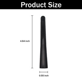 5 Inch Short Car Antenna, Carbon Fiber Car Short Radio Antenna,Suitable for Wrangler JK/JL Chevy Silverado & GMC Sierra/Denali Ford 150 2009-2022 Most Models with Removable Black