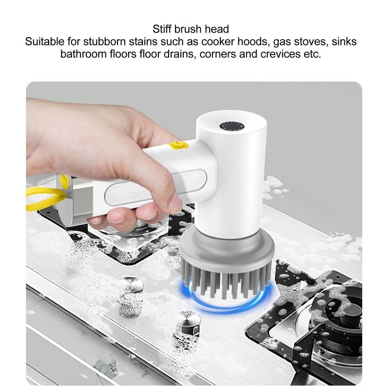 Electronic Cleaning Scrubber Rechargeable Cordless Multi Functional Electronic Handheld Cleaning