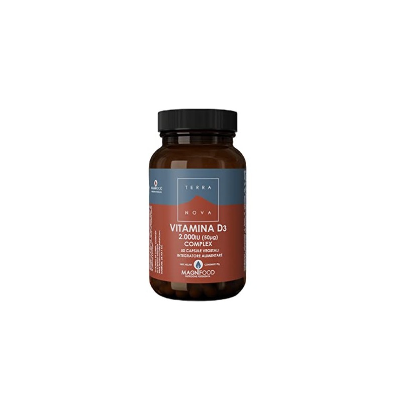 Terranova Vitamin D3 2000Iu Complex, 50 VCapsules
