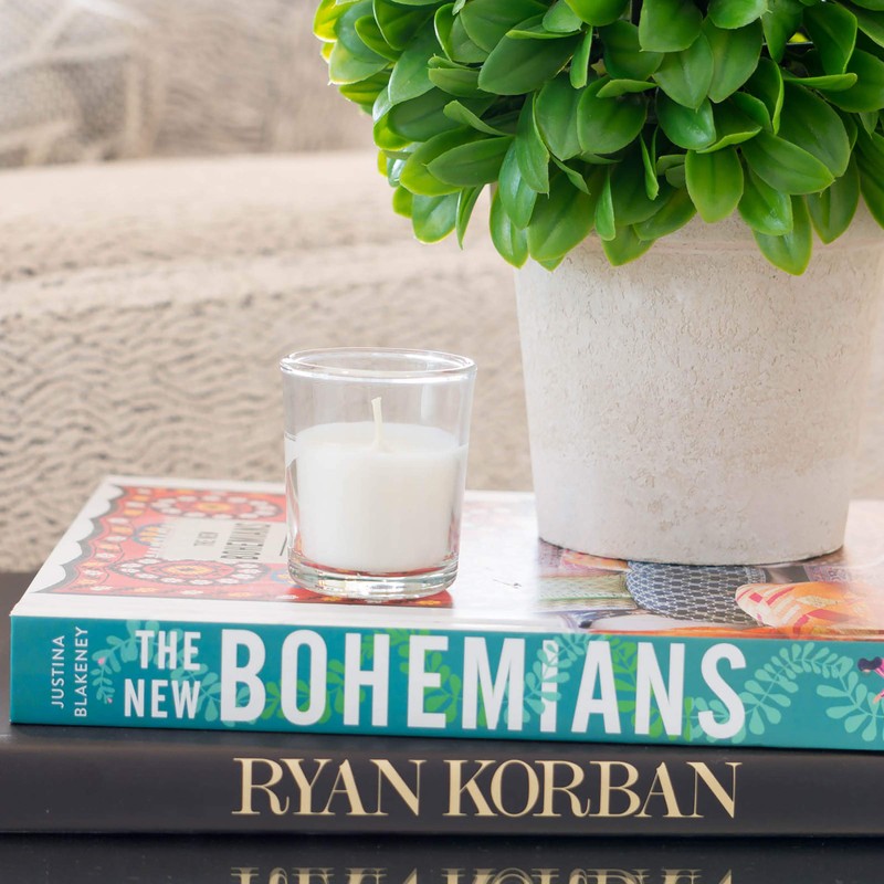 Stonebriar 12 Hour Long Burning Unscented Wax Filled Votive Holders,