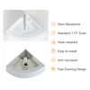 HOROW Corner Bathroom Sink, 18"x 13" White Porcelain Wall Mount