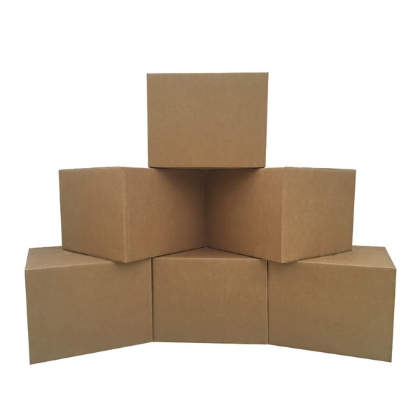 Large Moving Boxes (6 Pack) 20x20x15-inches Packing Cardboard Box