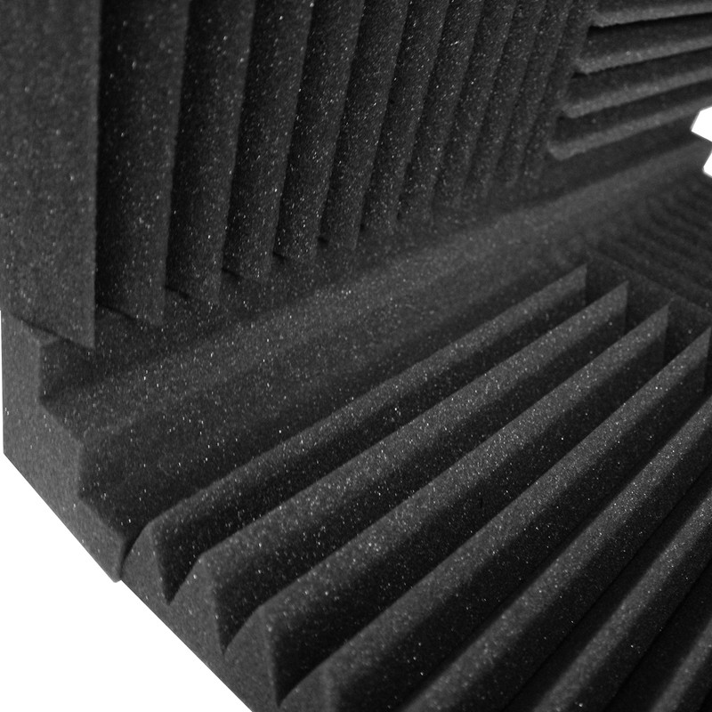 Mybecca Decor Embossed 3D Column Acoustic Foam Sound Absorption,Charcoal 6