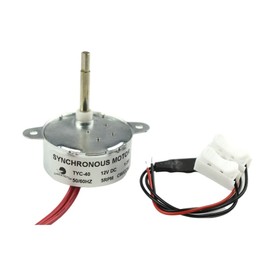 CHANCS Synchronous Motor TYC-40 DC 12V 5RPM CW/CCW Flat Shaft 35MM for Fiber Optic Light Christmas Ornamen