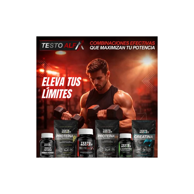Vitaminas Hombre Precursor Testosterona 180 Caps Testo Alfa