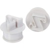 Ateco 5870 Alphabet Fondant Plunger Cutter and Embosser 26-Piece Set,