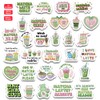 30pcs Matcha Stickers Pack – Waterproof Aesthetic Matcha Latte Vinyl