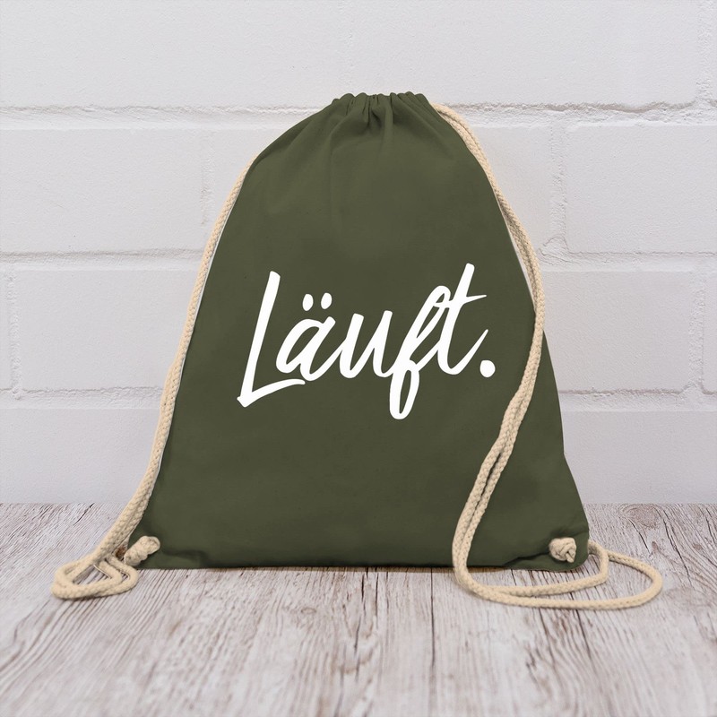 Shirtracer - Gym Bag Backpack - Sayings - Läuft -