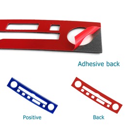 YAMUDA Compatible with Audio Control Panel Cover Sticker Carbon Fiber Interior Accessories for Lexus is 2013 2014 2015 2016 2017 2018 2019 （1PCS Blue ）