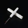 2 Pcs White Pointed Seam Ripper, Sewing Tool, Plastic Handle,