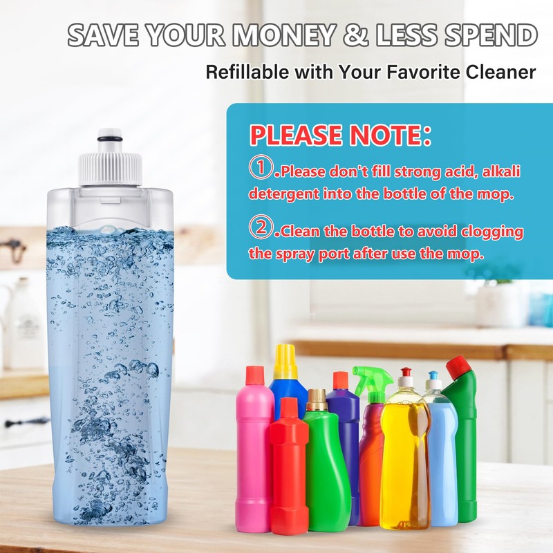 Spray Wet Mops for Hardwood Floor Cleaning: MEXERRIS Floor Mop