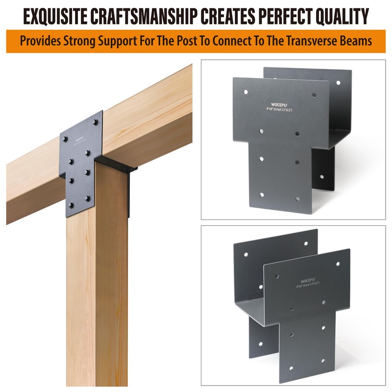 Wocepu 2 Pack Heavy Duty 6x6 (Actual 5.5"x5.5") Stainless Steel