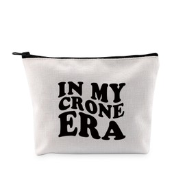G2TUP Older Women Inspired Gift My Crone Era Makeup Bag Mom Grandma Grandmother Cosmetic Bag Crone AF Gift (My Crone Era MB)