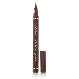 Cezanne R20 Extra Fine Eyeliner R 20, 0.03 fl oz (0.75 ml), Ultra Fine Line, Brush Type, Brown