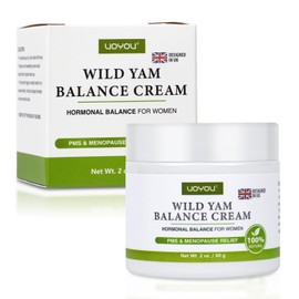 Wild Yam Cream, Natural Plant-based Formula Wild Yam Cream for Hormone Balance and Dry Skin, 100% Natural Ingredients, Wild Yam Cream Organic