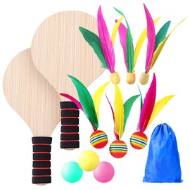 SALUDABLE Badminton Racket Indoor Table Tennis Feather Ball Outdoor Play Park Play Goods