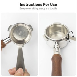 Portafilter Basket Removal Tool, Coffee Powder Cup Basket Disassembly, Stainless Steel Espresso Tamper Accessories