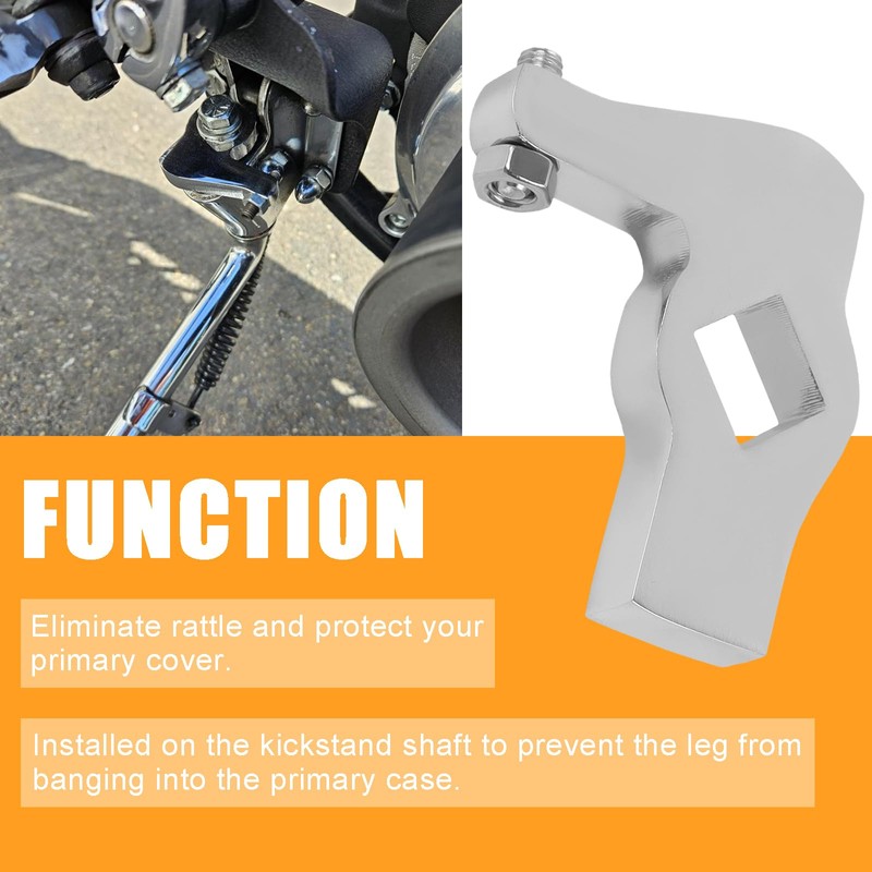 LOOBOR Adjustable Kickstand Stop Jiffy Stand Leg Stop Replacement For