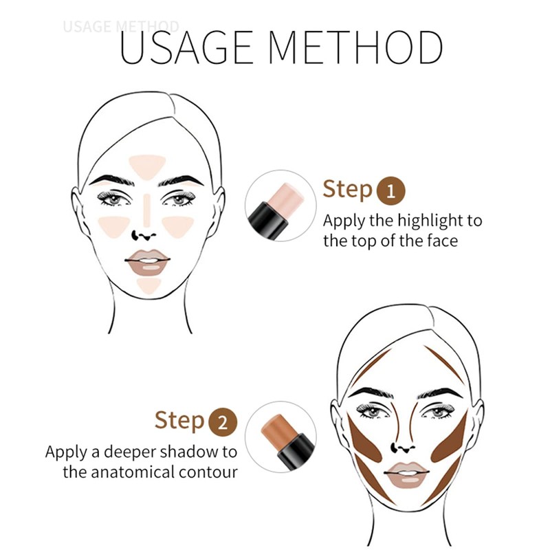 Contour Stick, 2 in 1 Body Face Highlighter Stick and