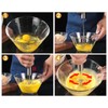 Stainless Steel Semi-Automatic Egg Whisk Hand Push Rotary Whisk Hand