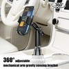 Sandfren Car Cup Phone Holder, 360° Rotation Carbon Fiber Vehicle