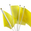 50 Pack Plain Yellow Hand Waving Flags Handheld Mini Flags