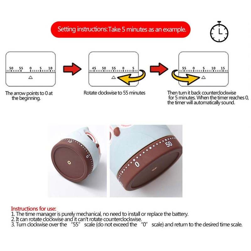 Ranvi Kitchen Machinery Food Cooking Timer, Rabbit
