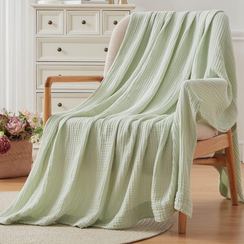 EMME Cotton Blanket 100% Muslin Blanket Adult 127 x 152