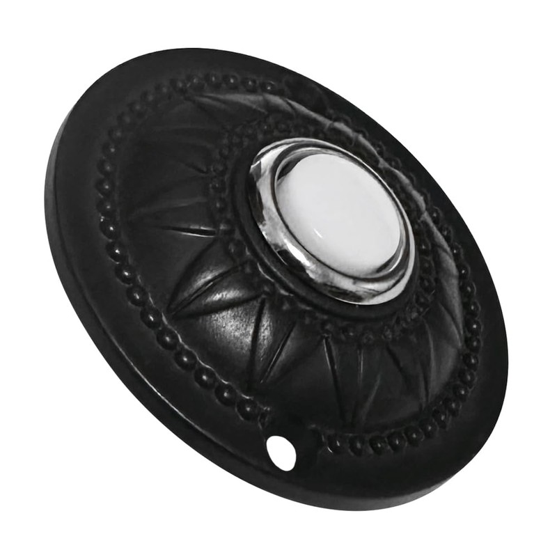 WESUA Wired Iron Classic LED Lighted Doorbell Push Button Switch