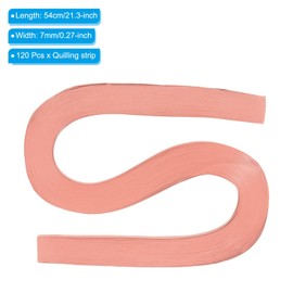 PATIKIL Quilling Strips Paper 120pcs 9/32"(7mm) 54cm Origami Paper Quilling Strip for Art DIY Hand Craft Christmas Light Red