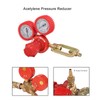 Acetylene Pressure Reducer 8mm Inlet Port Dual Display Shockproof Acetylene
