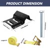 1500LBS Wheel Chock Tie Down Kit for Trailer & Pickup