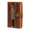 TheAntiq Refillable Tan Field Journal Diary Cover with Pen Loop